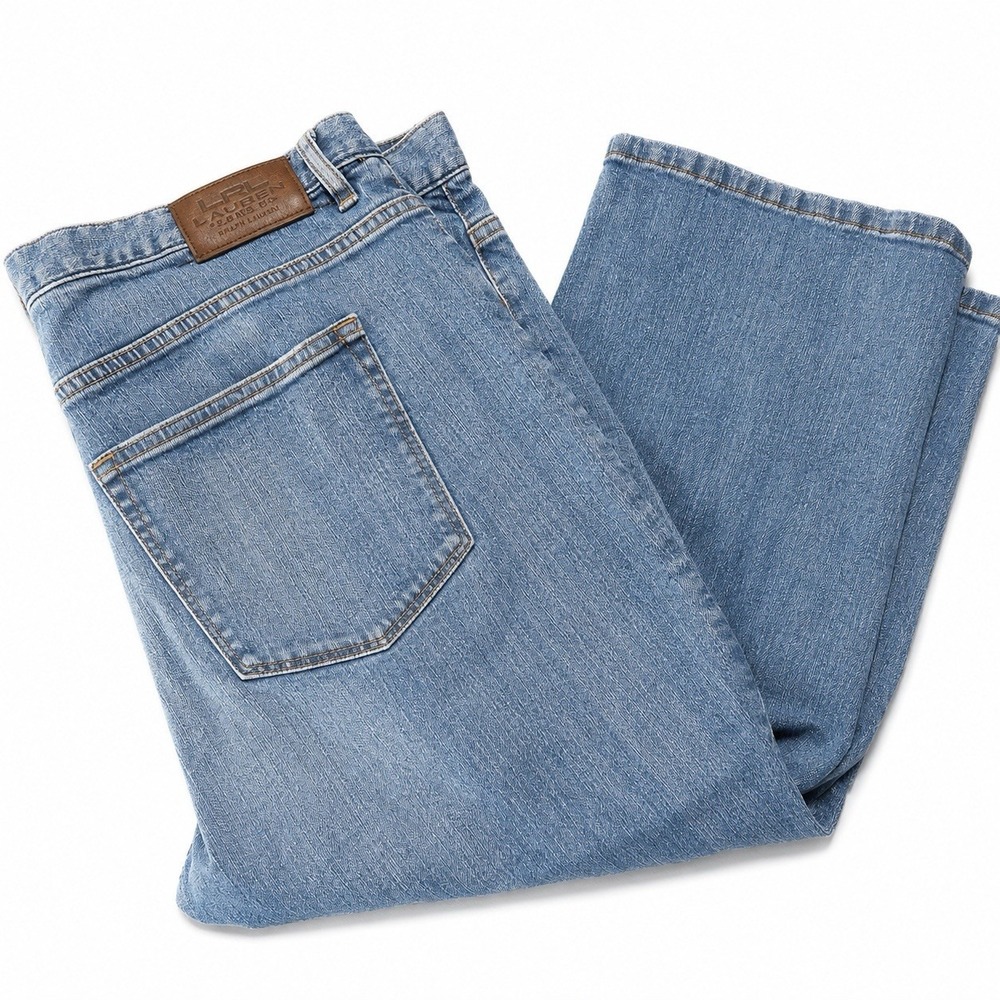 Lauren Jeans Co Ralph Lauren Women Denim Capris Crop Jeans 14 Blue Medium Wash